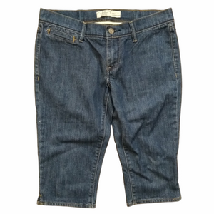 Old Navy Size 4 Lowest Rise Blue Stretch Denim Capri Jeans Y2K Casual